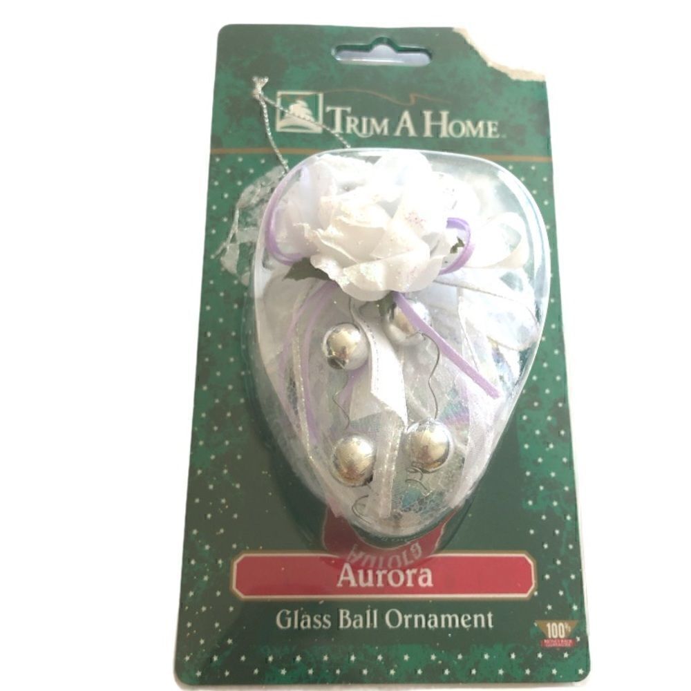 3/$15 or 5/$20 New in box Trim a home aurora glass ball ornament